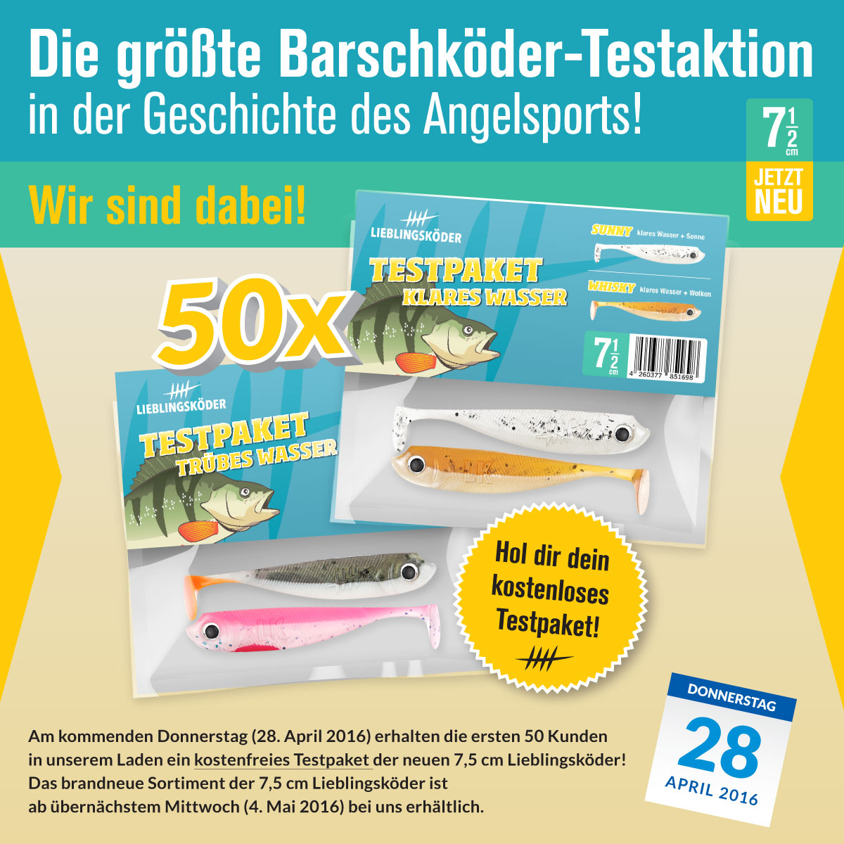 Barschköder-Testaktion von Lieblingsköder
